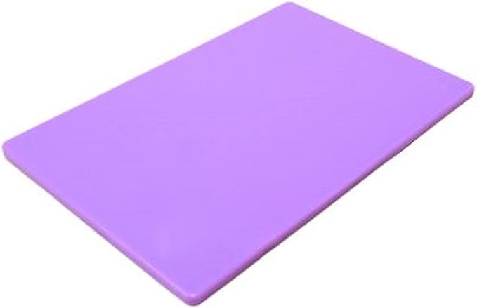 TrueCraftware- 24" X 18" X 1/2” Cutting Board for Kitchen Purple Color Plastic- Plastic Commercial Chopping Board Anti Slip Surface Chopping Food Cutting Mat for Meat Vegetables Dishwasher Safe