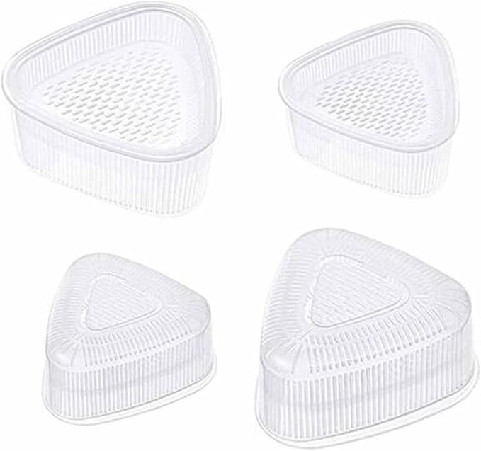 Sushi Making Kit,Sushi Mold 4 Pcs Diy Sushi Triangle Sushi Cooking Tools For Kids Kitchen Tools Sushi Plates Rice Ball Mold