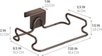 InterDesign Classico Over Cabinet Plastic Bag Holder – Storage Organizer for Kitchen, Bronze