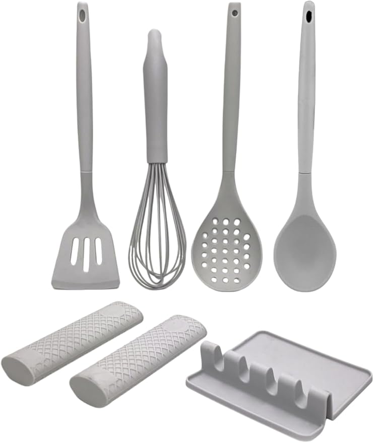 G&S Design Silicone Cooking Utensil Set, 7-Piece Set