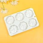 mostsom Honeycomb Molds Silicone Non-Stick Rabbit Cookie Mold Diy Rose Flower Chocolate Mould Used for Jelly, Candy,Biscuits (B_8.2x5.3x0.9 inch)