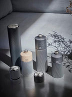 PEUGEOT-Line Pepper Mill - Classic Grind Adjustment -Aluminum and PEFC Certified Wood - Made in France- Carbon Color. 18 cm-7"