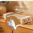 Hot Dog Roller, 3 in 1 Hot Dog Machine 6 Rollers, 3-Speed Control Hotdog Roller Grill 5ft Cord, Non-Stick Removable Grilling & BBQ Plates, for Family Gatherings & Outdoor BBQ