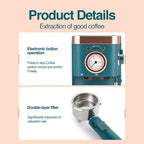 deluxe semi-automatic coffee maker with steam milk frother