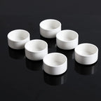 1 oz Mini Porcelain Ramekins Set of 6, Small Ceramics Souffle Dish, Exactly Designed for Dipping Sauce, Ketchup, Salsa and Jams, 30ml White
