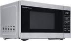 SHARP Compact Countertop Microwave Oven with Removable 10" Carousel Turntable, 700 Watt, 0.7 Cubic Feet, Stainless Steel