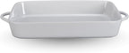 BIA Cordon Bleu Taos Rect Baker - 4 Qt. Porcelain Baking Dish with Side Handles, Classic Shape for Family Meals & Entertaining - 17" x 10" Rectangular Microwave, Oven & Dishwasher Safe Serveware