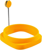 Yelleow Fried Egg High Temperature Resistance Flexible Food Grade Double-sided Square Round Egg Fryer Mould for Home Fried Egg Ring，Specialty Cookware，Eggs Poachers