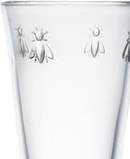 La Rochere, Set of 6, Tall Drinking Glasses (6.3" Tall - High Ball), 15.6 Oz Each, Napoleonic Bee Pattern