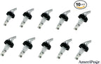 Measured Pourer - Liquor Bottle Pourers - Collared -(10pk) Made 100% In The USA. Bar Spouts That Don't Leak - No Cracks, Just A Perfect Cocktail Pour Everytime. Great for Wine Too! (2oz)
