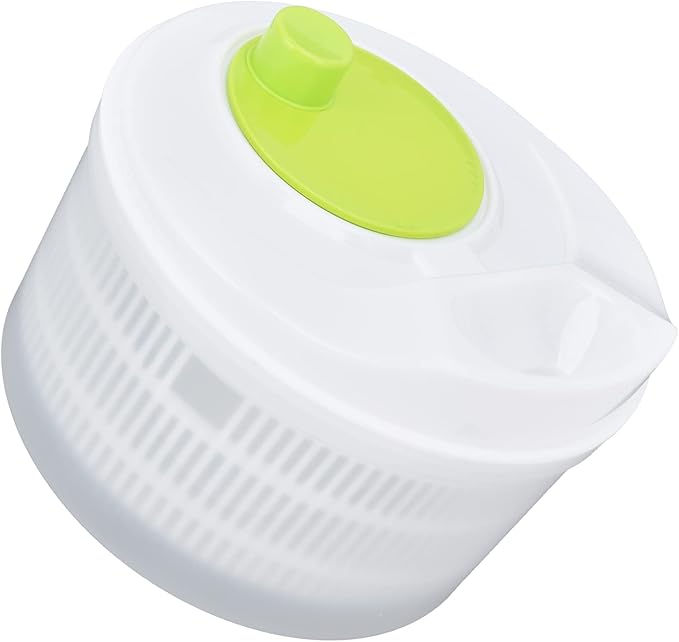 Salad Spinner, Salad Drye with Rotary Handle, 3L Plastic Salad Drainer Vegetable Dryer Multifunction Easy Draining Fruit Washer Manual Lettuce Dryer for Cooking