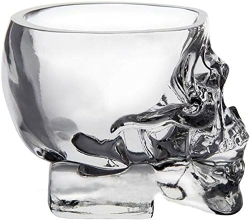 Kitchen & Dining Entertaining Glassware Drinkware Old Fashioned Glasses Skull Cup for Serving Scotch Whiskey Mixed Drinks (8)