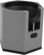 Coffee Portafilter Holder Stand with Adjustable Height Knob and Removable Bracket Cover, Aluminum Alloy Non Slip Base for Restaurants Homes Cafes (Black)