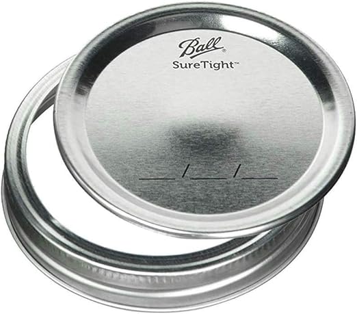 Ball Wide Mouth Glass Mason Jars with Lids and Bands, Used for Canning, Pickling, Juice, Jam, Jelly, Quart Size 32 Ounce (Pack of 6)