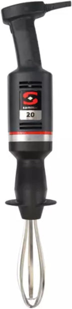 Sammic B-20 Commercial Mixer Hand Whisk, Medium-Duty Immersion Blender with Variable Speed Motor, 200–1800 RPM, 15L Capacity, 12" Removable Stainless Whisk, Ergonomic Handle, 120V