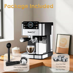 Espresso Machine for Home Barista - 20 Bar Coffee Maker with Automatic Milk Frother, TouchScreen, ESE POD & Instant Heating, Brews Cappuccino/Latte/Iced Coffee