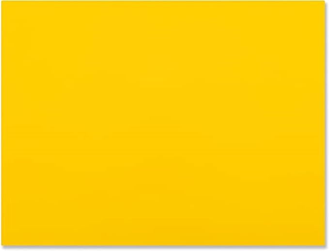 TrueCraftware- 24" X 18" X 1/2” Cutting Board for Kitchen Yellow Color Plastic- Commercial Plastic Chopping Board Anti Slip Surface Chopping Food Cutting Mat for Meat Vegetables Dishwasher Safe