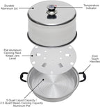 Kitchen Crop Steam Canner with Temperature Indicator (Aluminum Steam Canner)