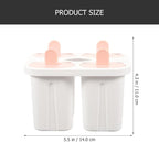 Ice Lolly Mold and Sucker Making Tool Set with Colorful Lid, Food-grade Silicone Ice Candy Making Tray for Homemade and Treats, Kitchen Specialty Gadget for Summer Use Random Color