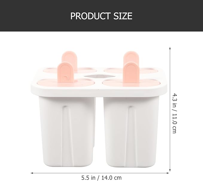 Ice Lolly Mold and Sucker Making Tool Set with Colorful Lid, Food-grade Silicone Ice Candy Making Tray for Homemade and Treats, Kitchen Specialty Gadget for Summer Use Random Color