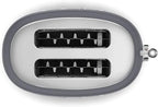 Smeg 50's Style Retro Aesthetic 2 Slice Toaster 6 Presets Extra Wide Slots Grey, TSF01GRUS