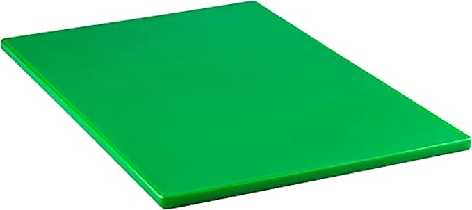TrueCraftware- 18" X 12" X 1/2” Cutting Board for Kitchen Green Color Plastic- Durable Kitchen Cutting Board Commercial Chopping Board Non Slip Surface Cutting Mat for Meat Vegetables Dishwasher Safe