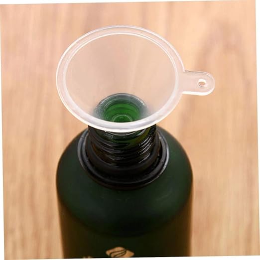 10 Pcs Plastic Mini Funnels for Bottle Filling, for Perfume Oil Small Samples Practical Specialty Tools and Gadgets Funnels Specialty Tools and Gadgets（Transparent）