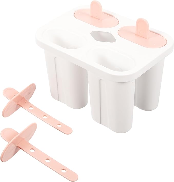 Ice Lolly Mold and Sucker Making Tool Set with Colorful Lid, Food-grade Silicone Ice Candy Making Tray for Homemade and Treats, Kitchen Specialty Gadget for Summer Use Random Color