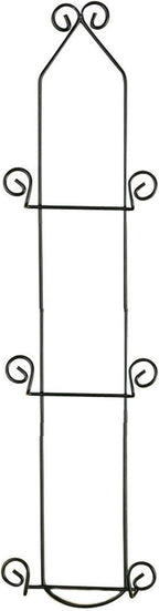 TRIPAR Vertical Wall Plate Rack, Black Display (3 Tiers) - Lightweight & Durable - Contains 3 Non-Adjustable Brackets - Elegantly Display Plates, Tiles, Artwork, & More