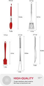 BBQ Grill Tool Set BBQ Accessories, Stainless Steel Grill Tools Grilling Accessories Grill Set Barbecue Grill Accessories for Outdoor Grill, Grill Utensils Grilling Tools Grilling Gifts for Men