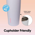 Owala FreeSip Sway Insulated Stainless Steel Water Bottle with Two-Way Spout, Built-In Straw and Bucket Handle, Made for Travel, School, and Sports, 30oz, BPA Free, Leak Proof, Beach House