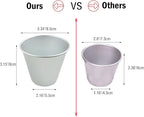 6 Packs Popover Pan， Large Individual Muffin Mold, Aluminium Pudding Cup, Chocolate Molten Mould, Raspberry Souffle Baking Maker, Brownie Tumbler -for Pie, Egg Tart, Cake (Size 3.4"x 3.2")
