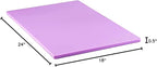 TrueCraftware- 24" X 18" X 1/2” Cutting Board for Kitchen Purple Color Plastic- Plastic Commercial Chopping Board Anti Slip Surface Chopping Food Cutting Mat for Meat Vegetables Dishwasher Safe
