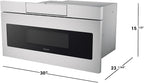SHARP SMD3070ASY Microwave Drawer Oven, 30-inch, 1.2 Cubic Feet, 950 Watt, Concealed Angled Touch Control Panel with Digital LCD Display, Stainless Steel