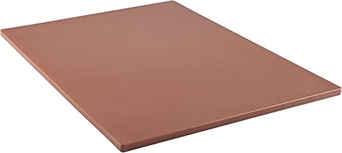 TrueCraftware- 20" X 15" X 1/2” Cutting Board for Kitchen Brown Color Plastic- Color Coded Durable Kitchen Cutting Board Chopping Board Non Slip Cutting Mat for Meat Vegetables Dishwasher Safe