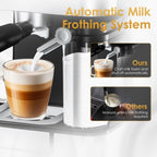 Espresso Machine for Home Barista - 20 Bar Coffee Maker with Automatic Milk Frother, TouchScreen, ESE POD & Instant Heating, Brews Cappuccino/Latte/Iced Coffee