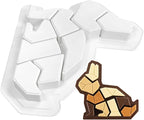 mostsom Honeycomb Molds Silicone Non-Stick Rabbit Cookie Mold Diy Rose Flower Chocolate Mould Used for Jelly, Candy,Biscuits (A_12x11.48x1.2 inch)