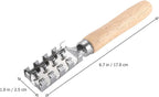 Abaodam 2pcs Fish Scale Scraper Wooden Handle Fish Cleaning Tool Seafood Scale Remover Kitchen Specialty Gadget