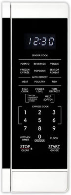 SHARP Countertop Microwave Oven with Removable 12.4" Carousel Turntable, 1100 Watt, 1.4 Cubic Feet, White