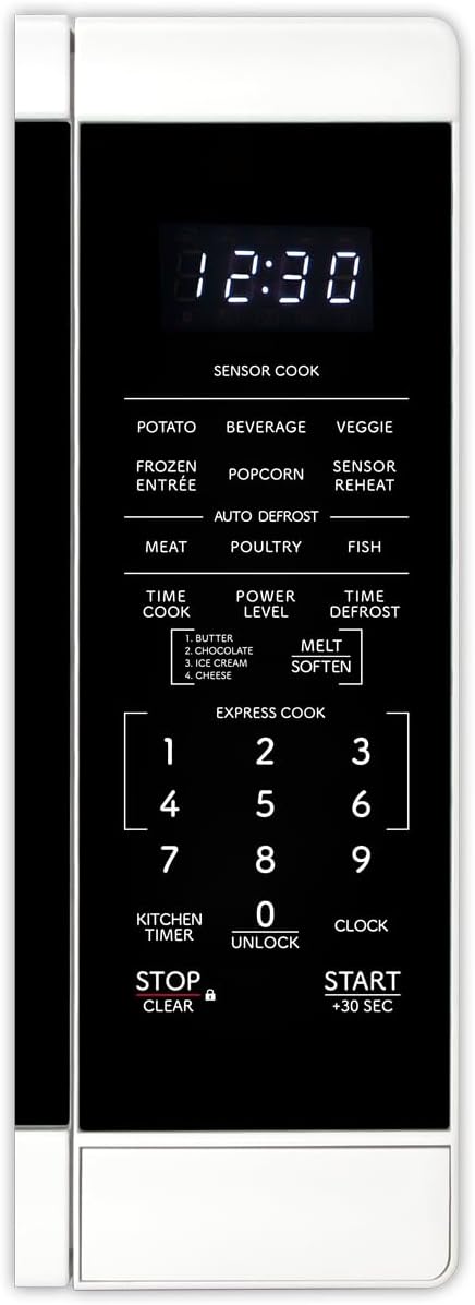 SHARP Countertop Microwave Oven with Removable 12.4" Carousel Turntable, 1100 Watt, 1.4 Cubic Feet, White