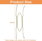 Plate Hangers for The Wall - Stainless Steel Invisible Heavy Duty Wire Plate Holder for 9-10 Inch Decorative Plates, Art Plates & Ceramic Plates with Wall Hooks