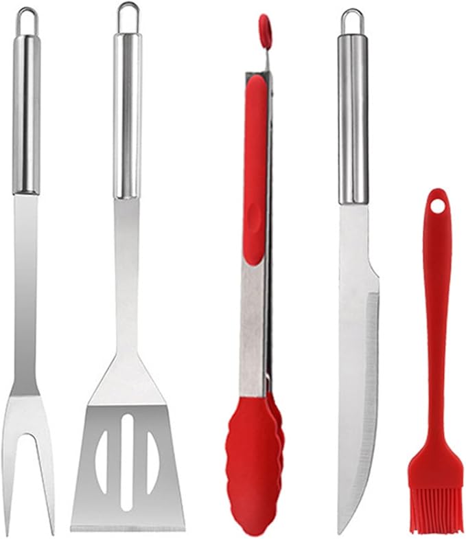 BBQ Grill Tool Set BBQ Accessories, Stainless Steel Grill Tools Grilling Accessories Grill Set Barbecue Grill Accessories for Outdoor Grill, Grill Utensils Grilling Tools Grilling Gifts for Men