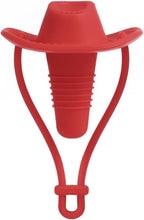 Silicone Wine Stopper Cute Wine Accessories Reusable Sealing plug Fun Cowboy Hat bottle Seals keep wine fresh Gifts for Wine Collector replacement Corks (Red)