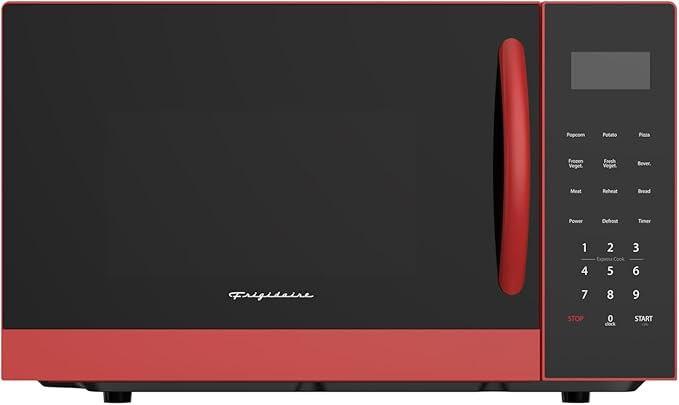 FRIGIDAIRE Microwave Oven, 900 Watts with 10 Power Levels, Red