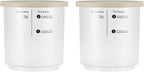 BLACK+DECKER Perfect Pint Ice Cream Maker Accessories – 2-Pack 1-Pint Replacement Jars, Extra Containers for Ice Cream, Gelato, Sorbet & Frozen Yogurt