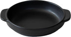 Santo Banko Ware Au Gratin Dish for One Person Capacity 13.5 fl oz (400 ml) Heat Resistant Ceramic Oven Safe Direct Fire Microwave Dishwasher Safe Stackable Black Made in Japan