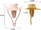 Silicone Wine Stopper, Funny Hat Shaped Wine Stoppers Decorative Wine Sealer Bottle Caps, Cute Kitchen Gadgets Wine Accessories Tools Gifts (Pink)
