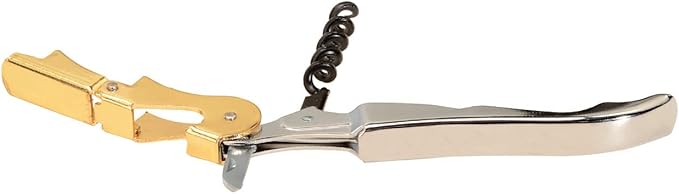 Thirsty Rhino Anggur Double Hinged Waiter's Corkscrew (Set of 12) (Gold & Chrome)