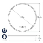Nordic Ware Naturals Round Cake Pan, 12-Inch