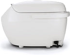 Tiger JBV-A18U-W 10-Cup (Uncooked) Micom Rice Cooker with Food Steamer & Slow Cooker, White